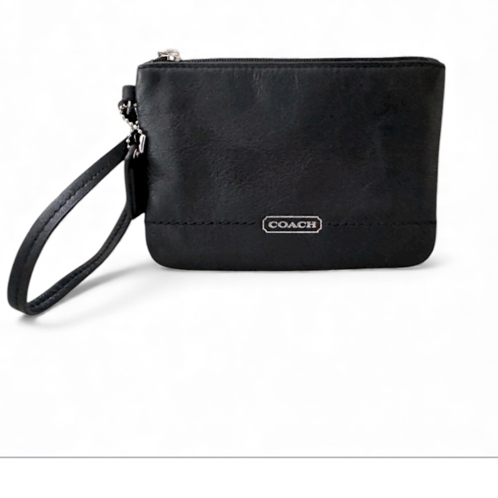 Coach Leather Black Wristlet - Picture 14 of 15